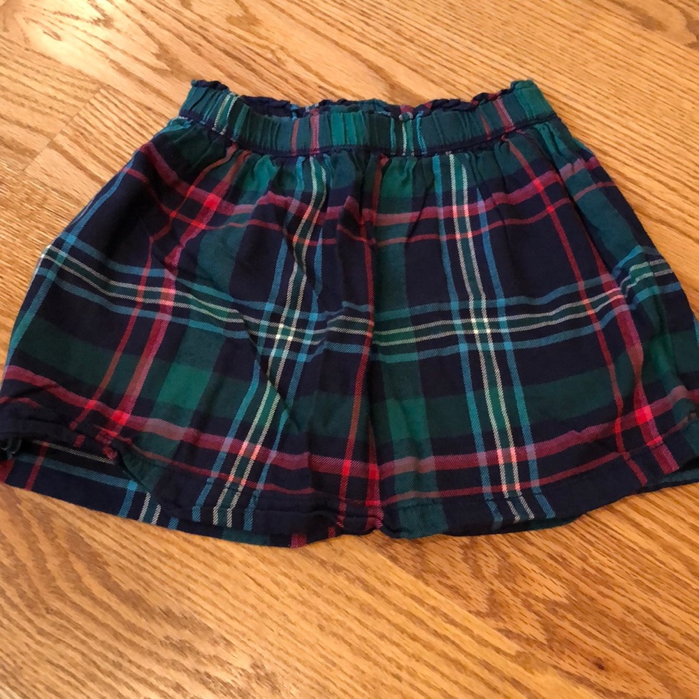EUC Gymboree girls holiday plaid skirt